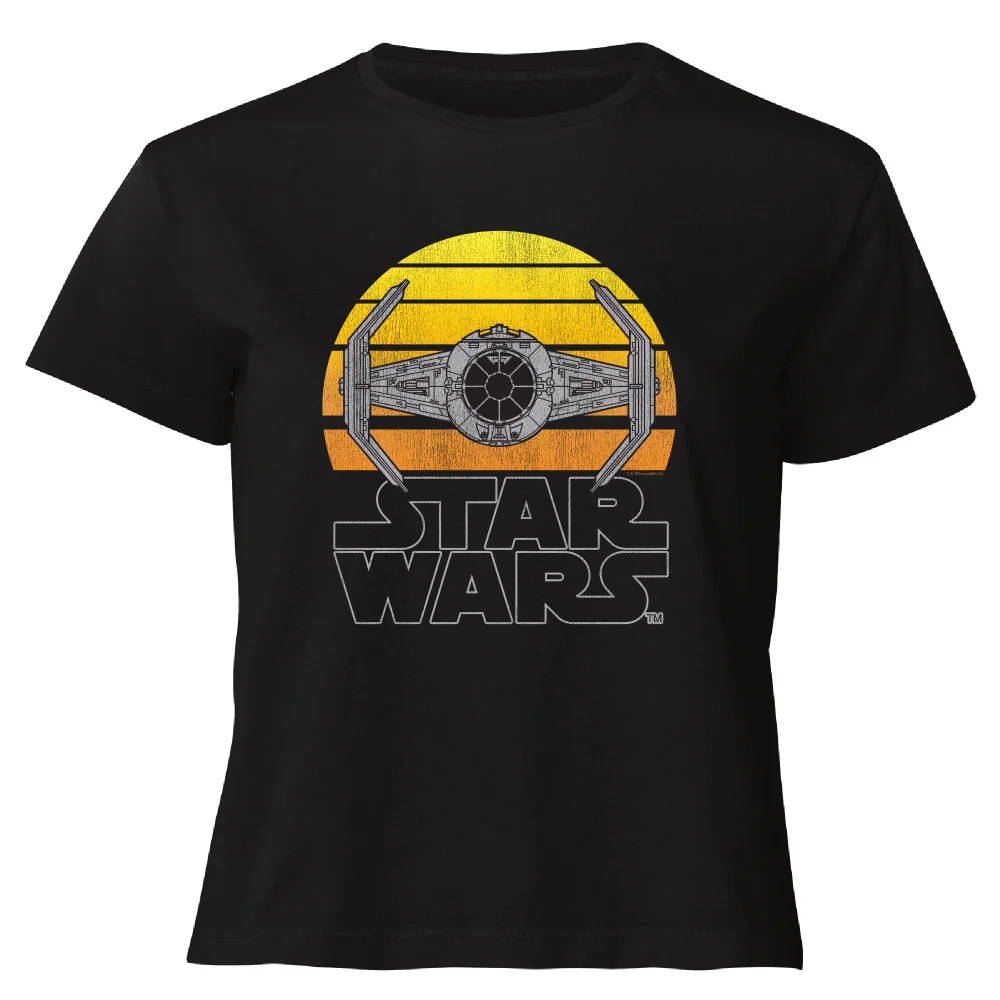 Star Wars Classic Sunset Tie Women's Cropped T-Shirt - Black - XS Bild 1