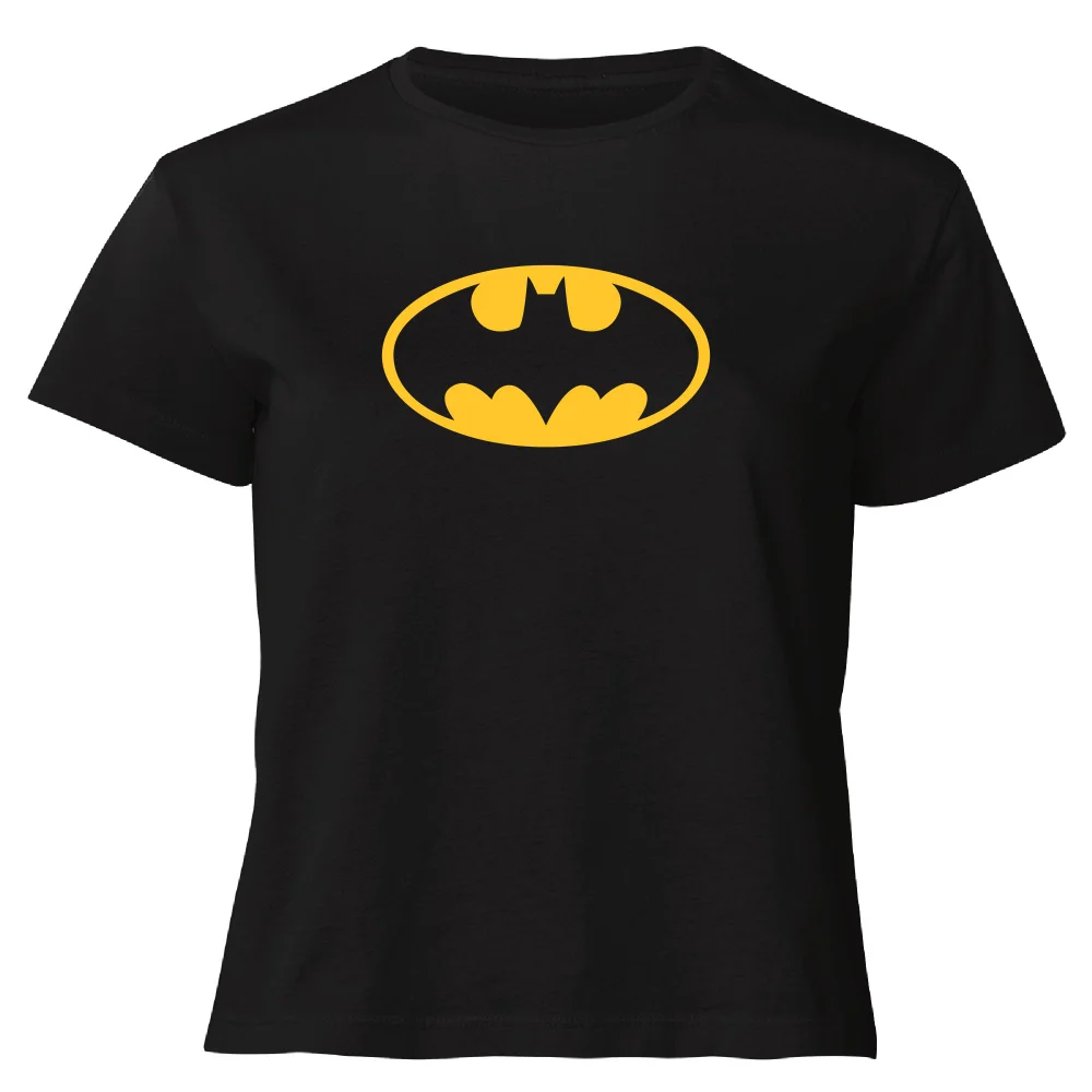 Justice League Batman Logo Women's Cropped T-Shirt - Black - XS Bild 1