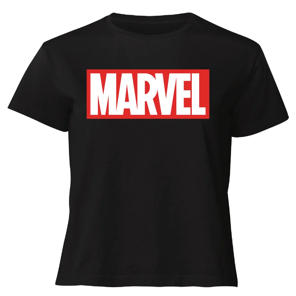 Marvel Logo Women's Cropped T-Shirt - Black - XS Bild 1