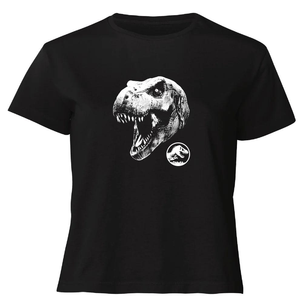 Jurassic Park T Rex Women's Cropped T-Shirt - Black - XS Bild 1