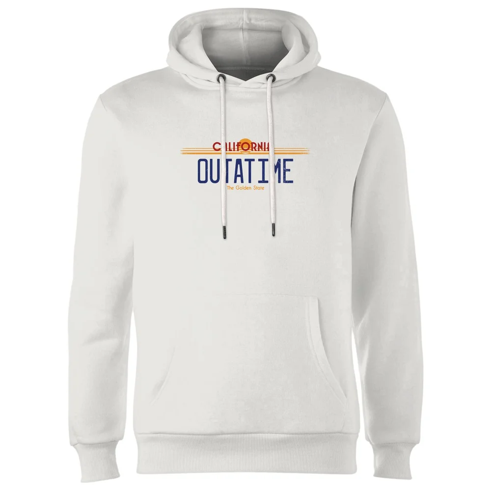 Back To The Future Outatime Plate Hoodie - White - S Bild 1