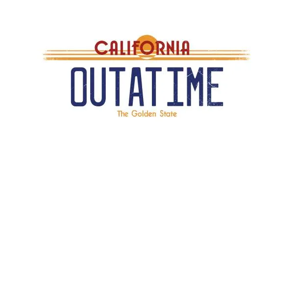 Back To The Future Outatime Plate Hoodie - White