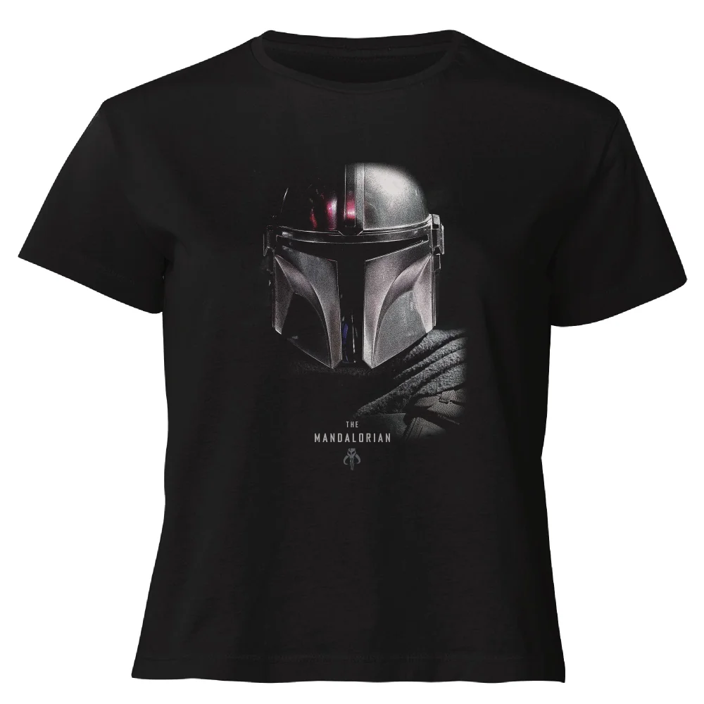 Star Wars The Mandalorian Poster Women's Cropped T-Shirt - Black - S Bild 1