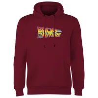 Back To The Future Classic Logo Hoodie - Burgundy - undefined undefined
