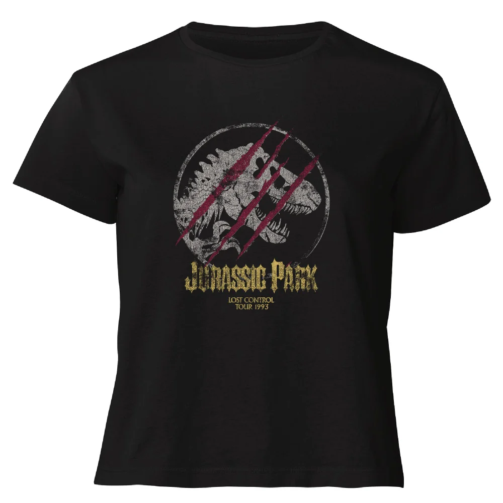 Jurassic Park Lost Control Women's Cropped T-Shirt - Black - XS Bild 1