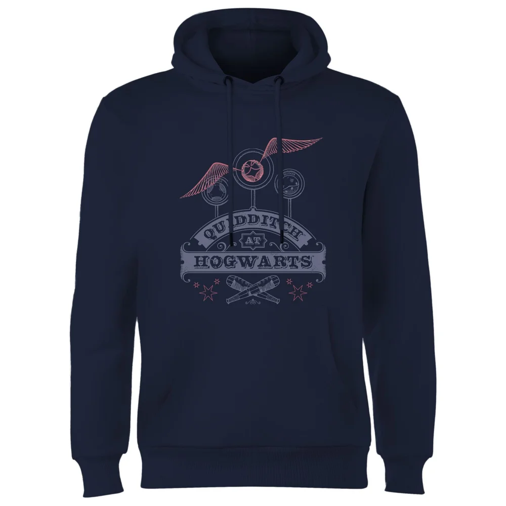 Harry Potter Quidditch At Hogwarts Hoodie - Navy - S Bild 1