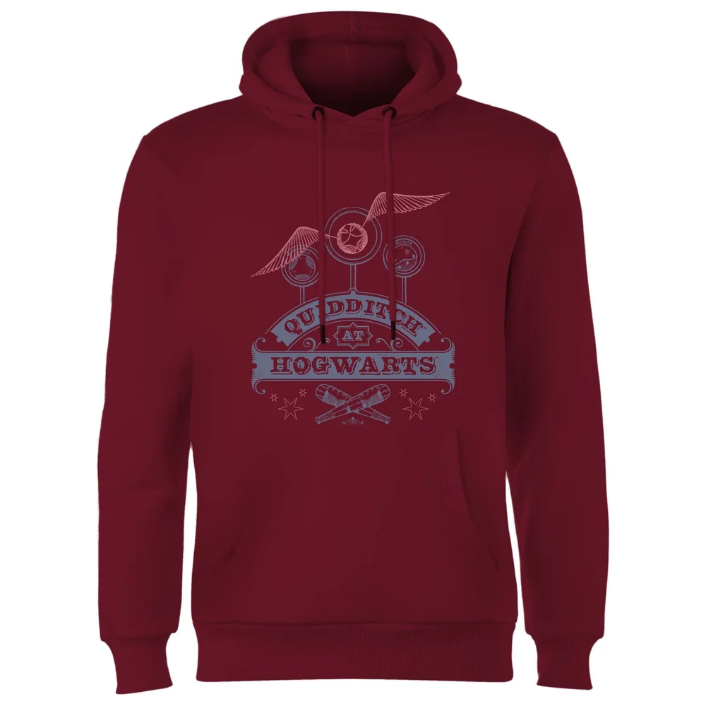 Harry Potter Quidditch At Hogwarts Hoodie - Burgundy - S Bild 1