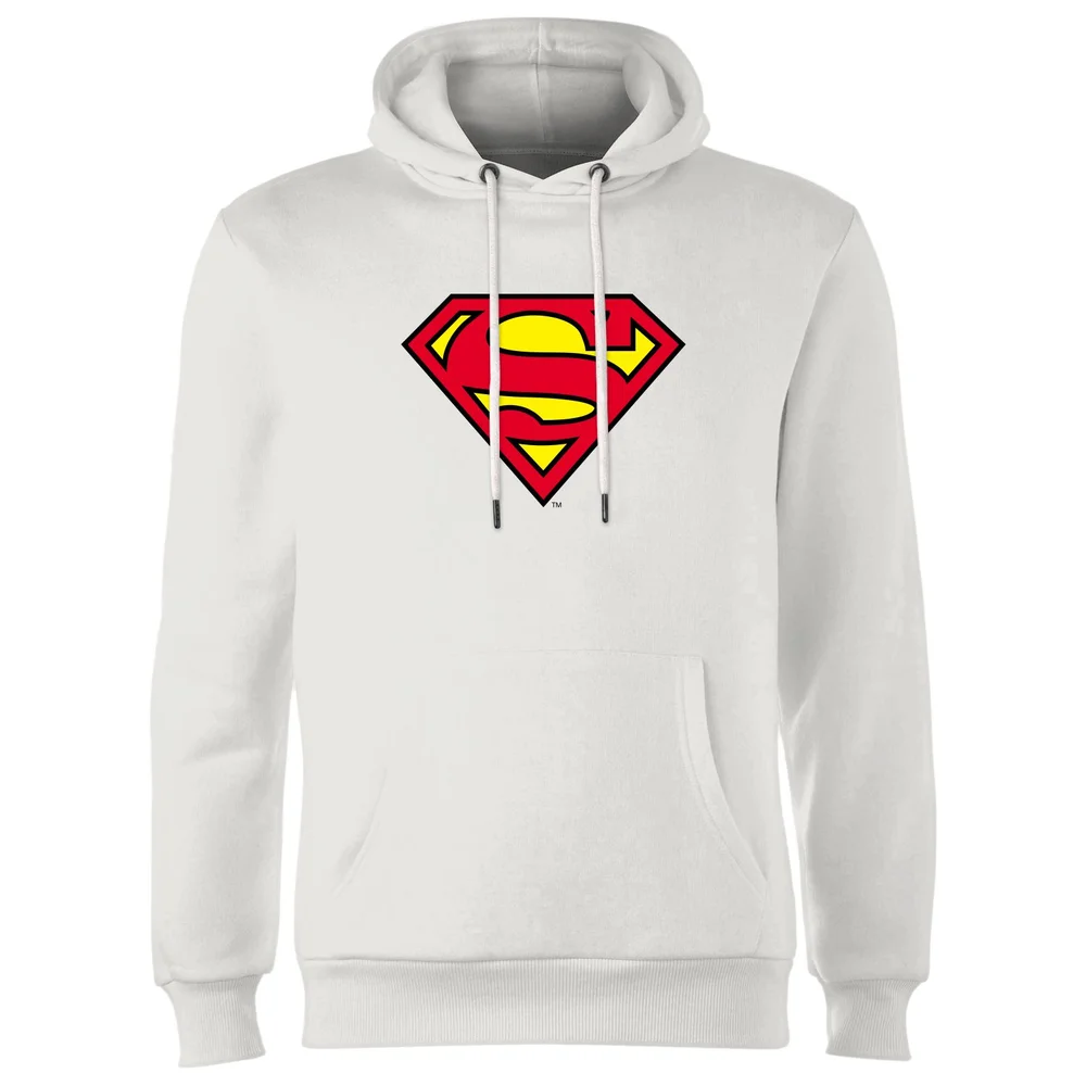Official Superman Shield Hoodie - White - S Bild 1