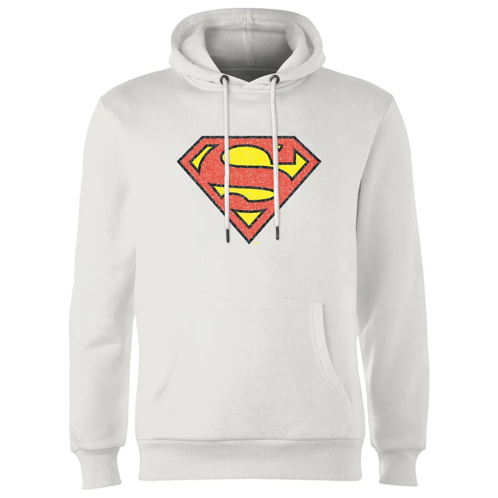 Official Superman Crackle Logo Hoodie - White - S Bild 1