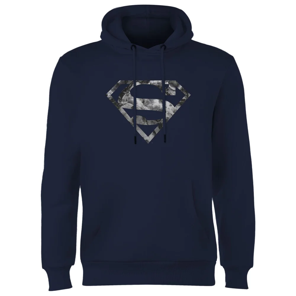 Marble Superman Logo Hoodie - Navy - S Bild 1