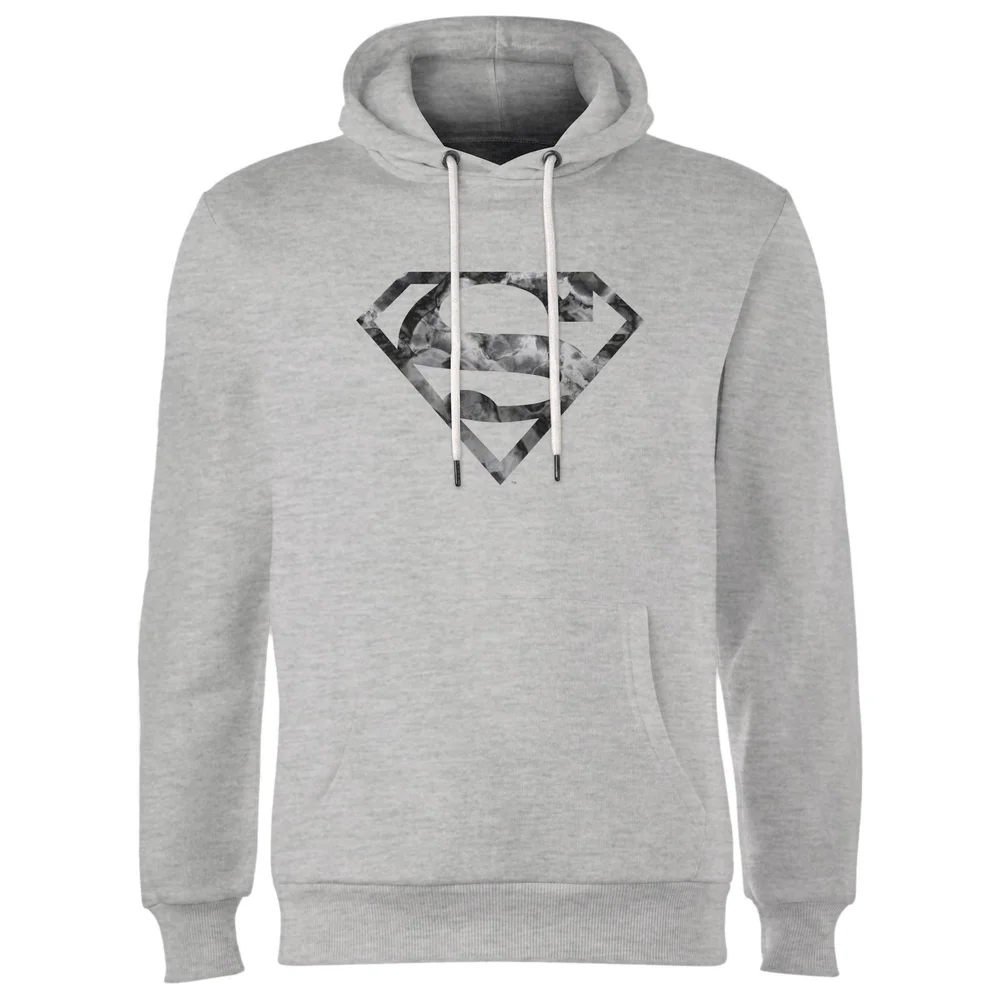 Marble Superman Logo Hoodie - Grey - S Bild 1