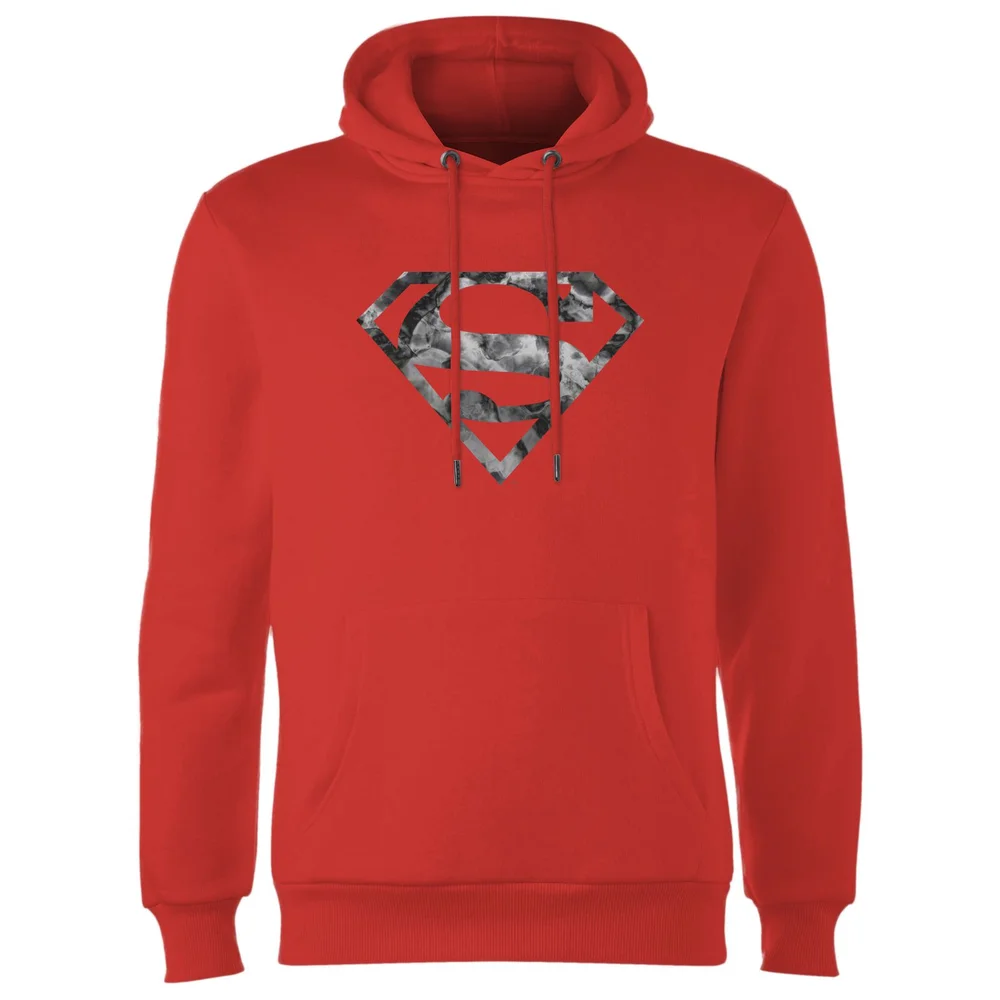 Marble Superman Logo Hoodie - Red - S Bild 1