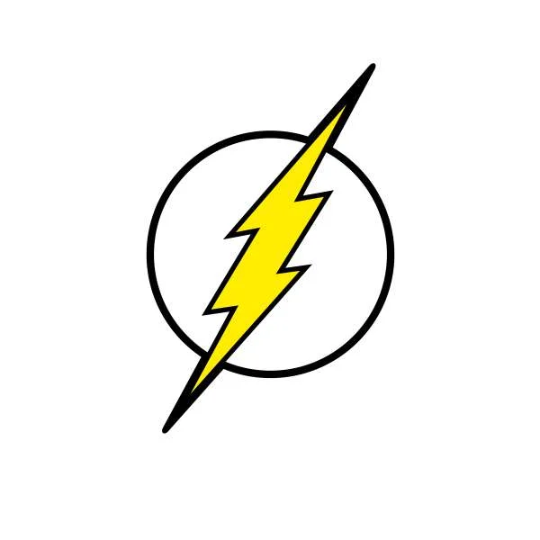 Justice League Flash Logo Hoodie - White