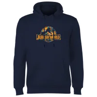 Jurassic Park Logo Tropical Hoodie - Navy
