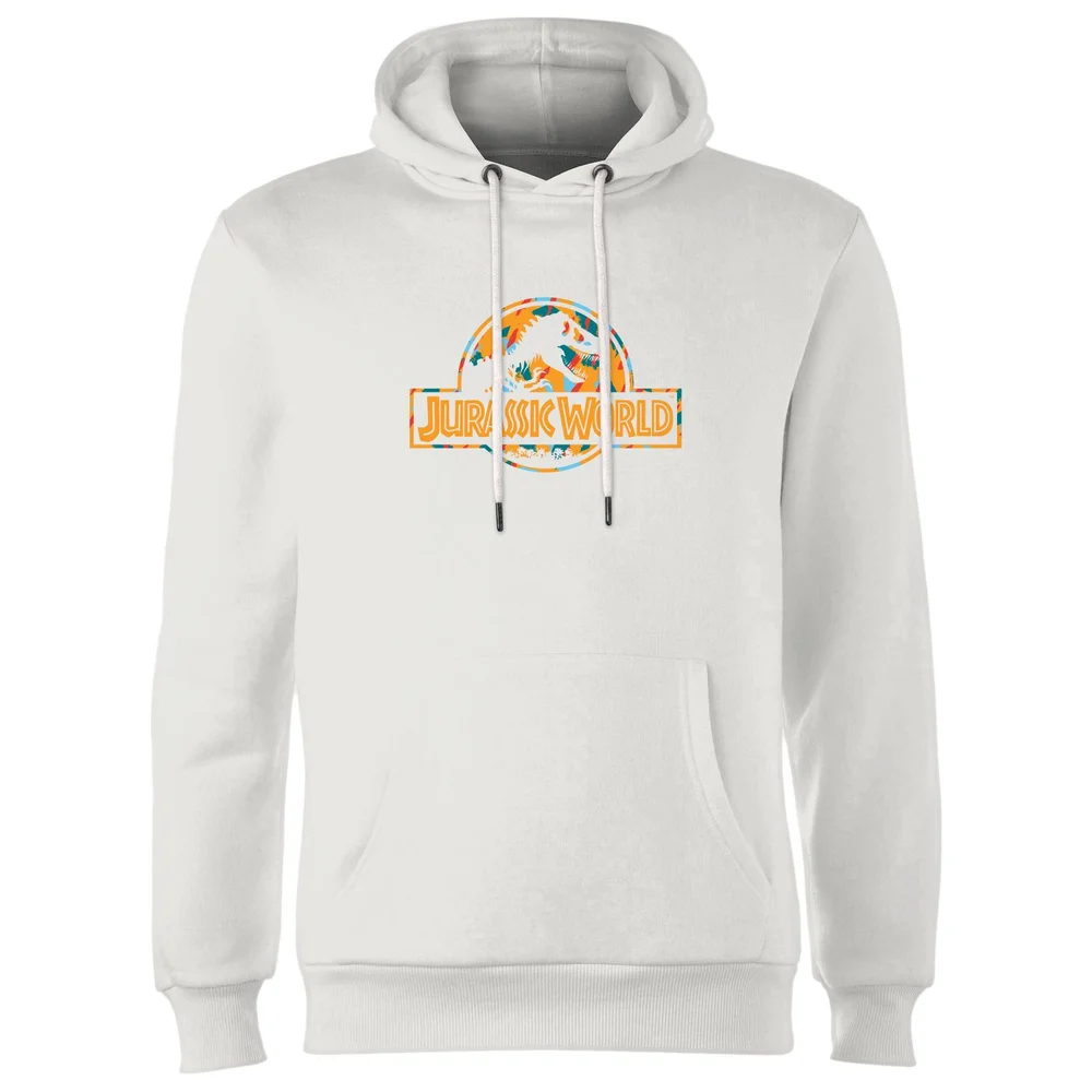 Jurassic Park Logo Tropical Hoodie - White - S Bild 1