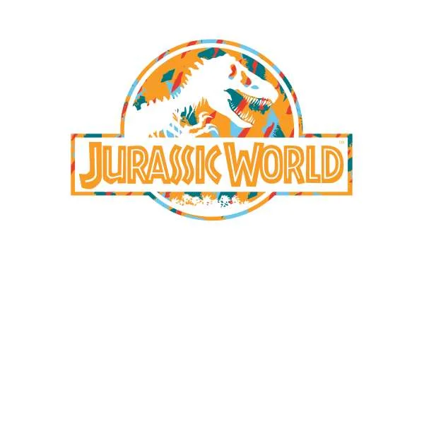 Jurassic Park Logo Tropical Hoodie - White