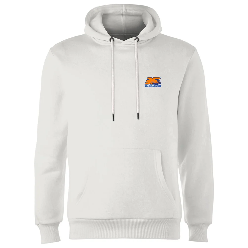 Back To The Future 35 Hill Valley Front Hoodie - White - S Bild 1