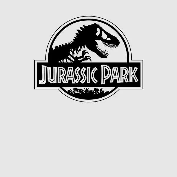 Jurassic Park Logo Hoodie - Grey