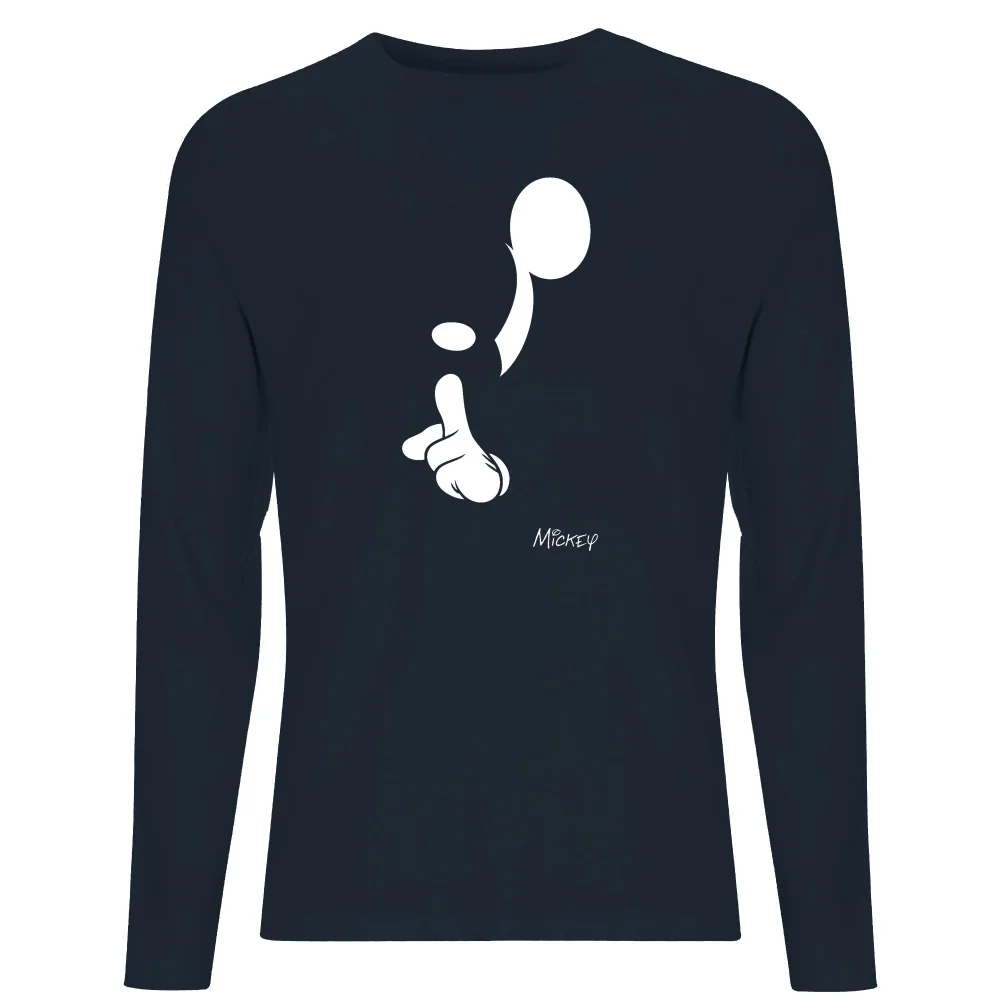 Disney Shush Men's Long Sleeve T-Shirt - Navy - S Bild 1