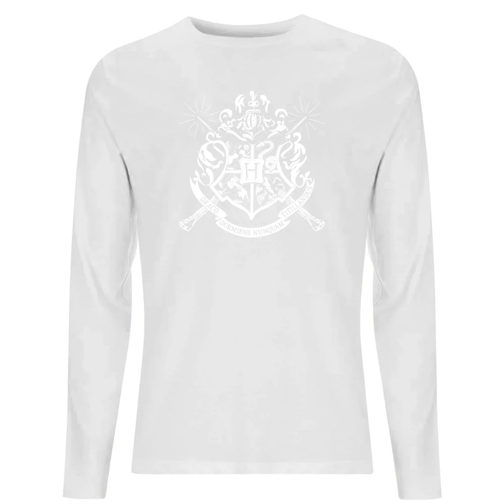 Harry Potter Hogwarts House Crest Men's Long Sleeve T-Shirt - White - S Bild 1