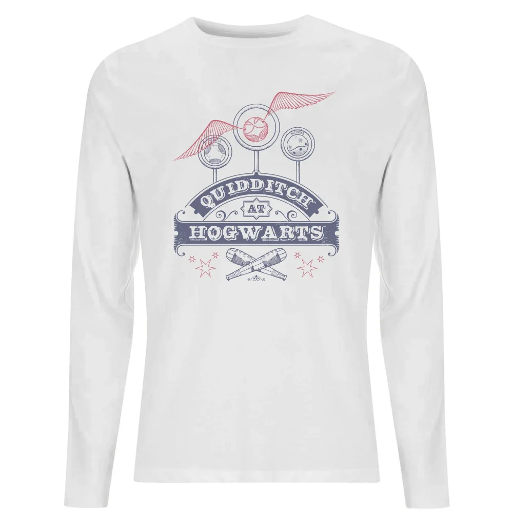 Harry Potter Quidditch At Hogwarts Men's Long Sleeve T-Shirt - White - S Bild 1