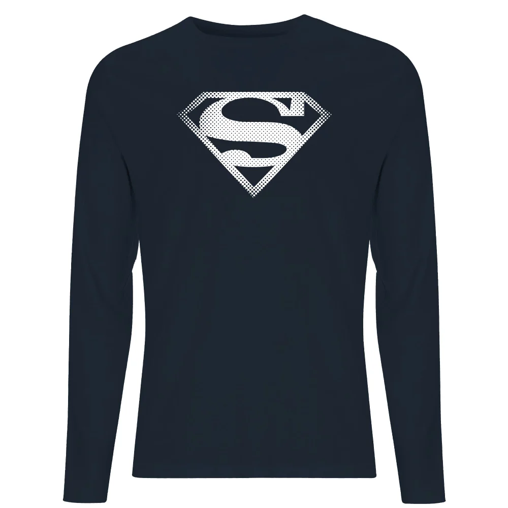 Superman Spot Logo Men's Long Sleeve T-Shirt - Navy - S Bild 1