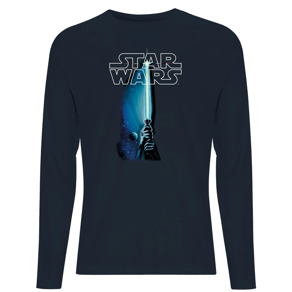 Star Wars Classic Lightsaber Men's Long Sleeve T-Shirt - Navy - S Bild 1