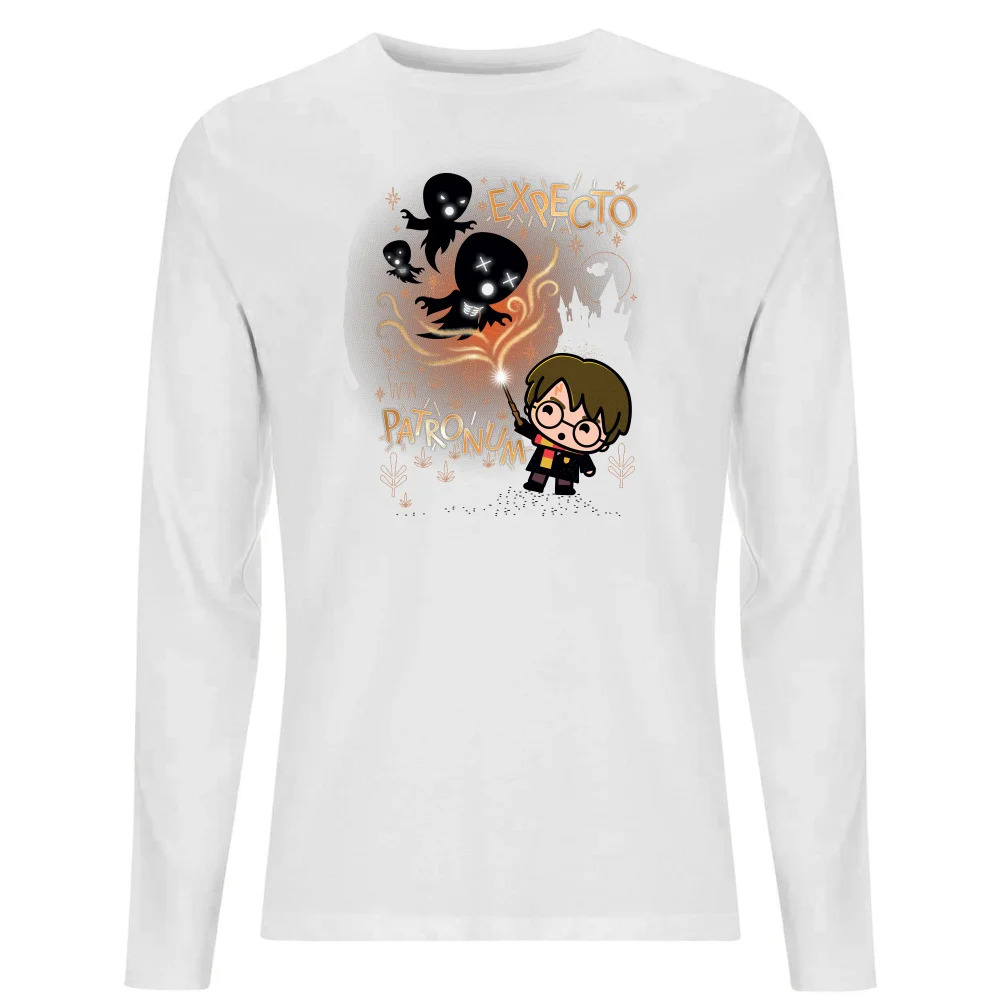 Harry Potter Kids Expecto Patronum Men's Long Sleeve T-Shirt - White - S Bild 1