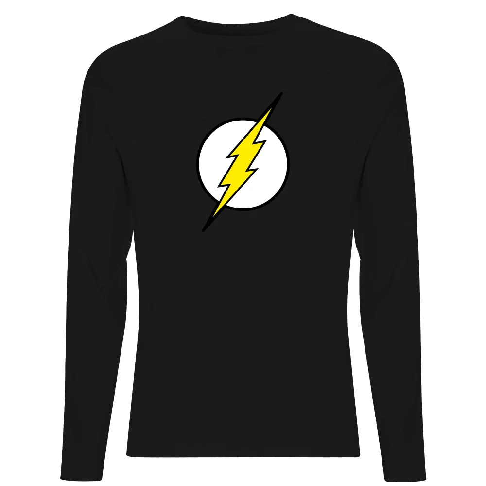 Justice League Flash Logo Men's Long Sleeve T-Shirt - Black - S Bild 1
