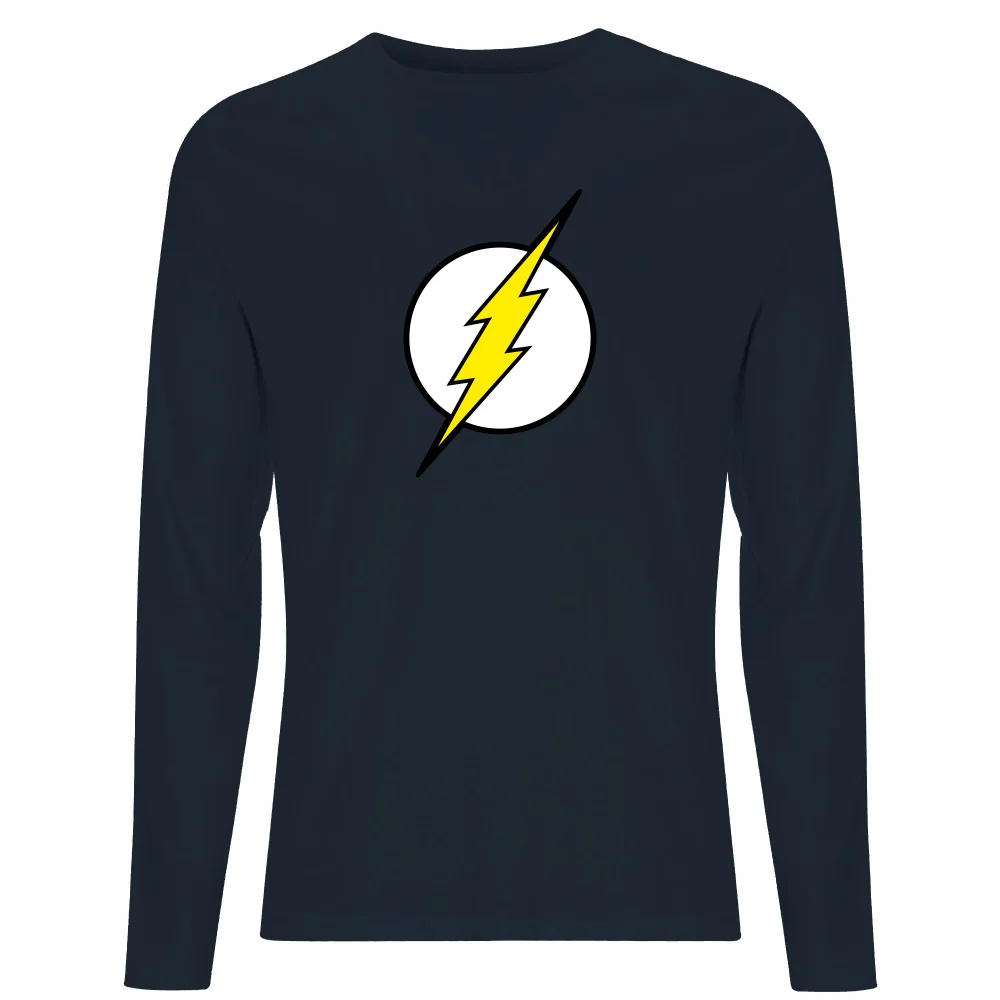 Justice League Flash Logo Men's Long Sleeve T-Shirt - Navy - M Bild 1
