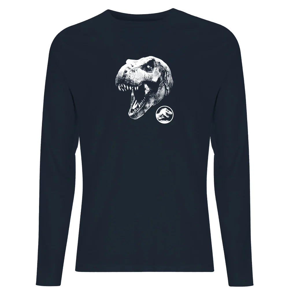 Jurassic Park T Rex Men's Long Sleeve T-Shirt - Navy - S Bild 1
