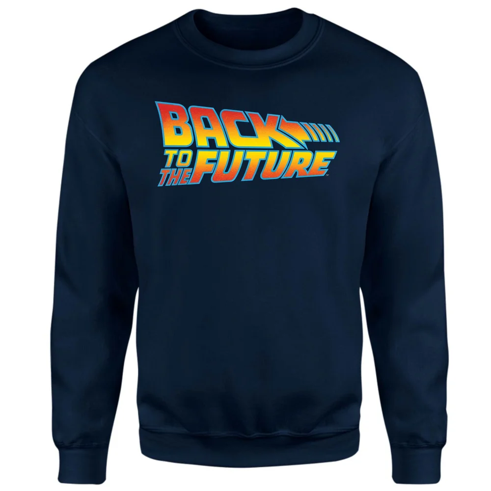Back To The Future Classic Logo Sweatshirt - Navy - XS Bild 1