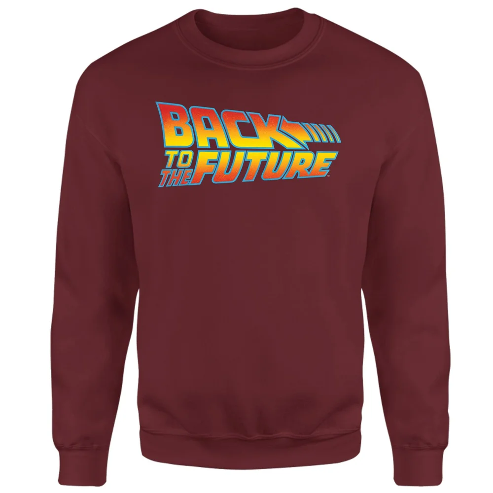 Back To The Future Classic Logo Sweatshirt - Burgundy - XS Bild 1