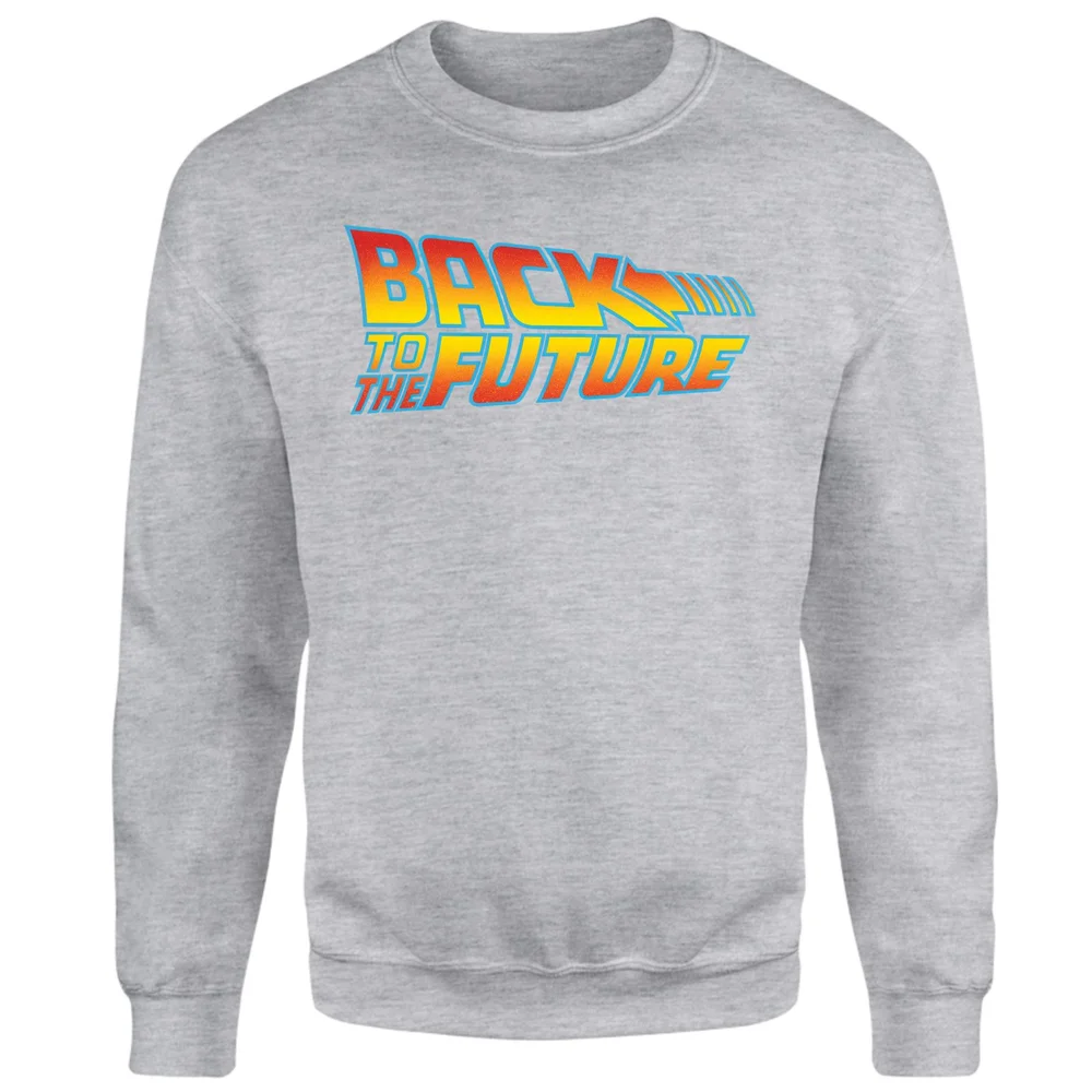 Back To The Future Classic Logo Sweatshirt - Grey - XS Bild 1