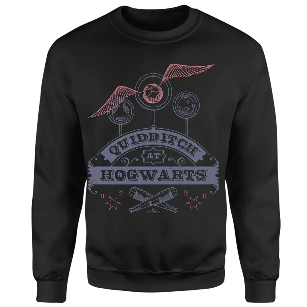 Harry Potter Quidditch At Hogwarts Sweatshirt - Black - S Bild 1
