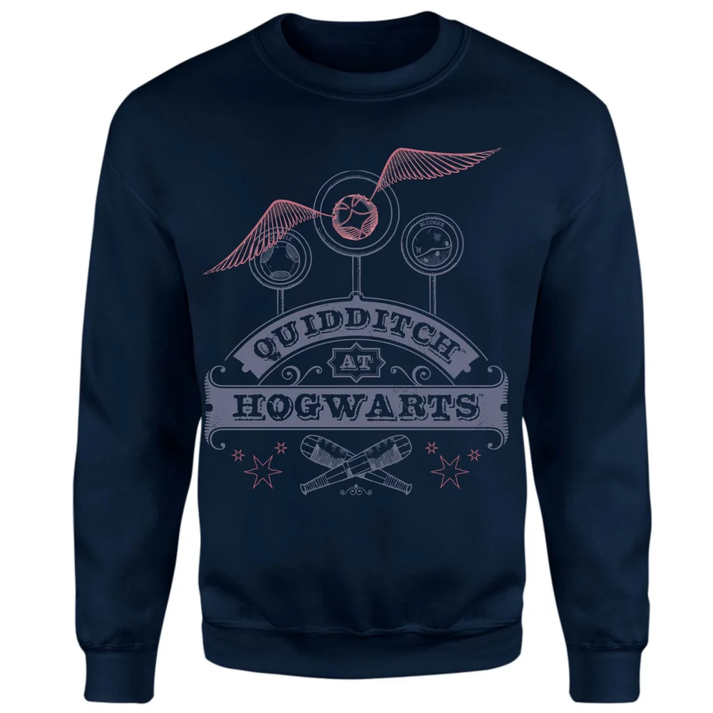 Harry Potter Quidditch At Hogwarts Sweatshirt - Navy - S Bild 1