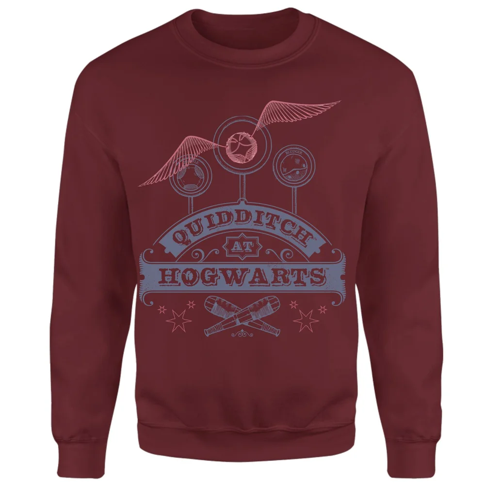 Harry Potter Quidditch At Hogwarts Sweatshirt - Burgundy - S Bild 1