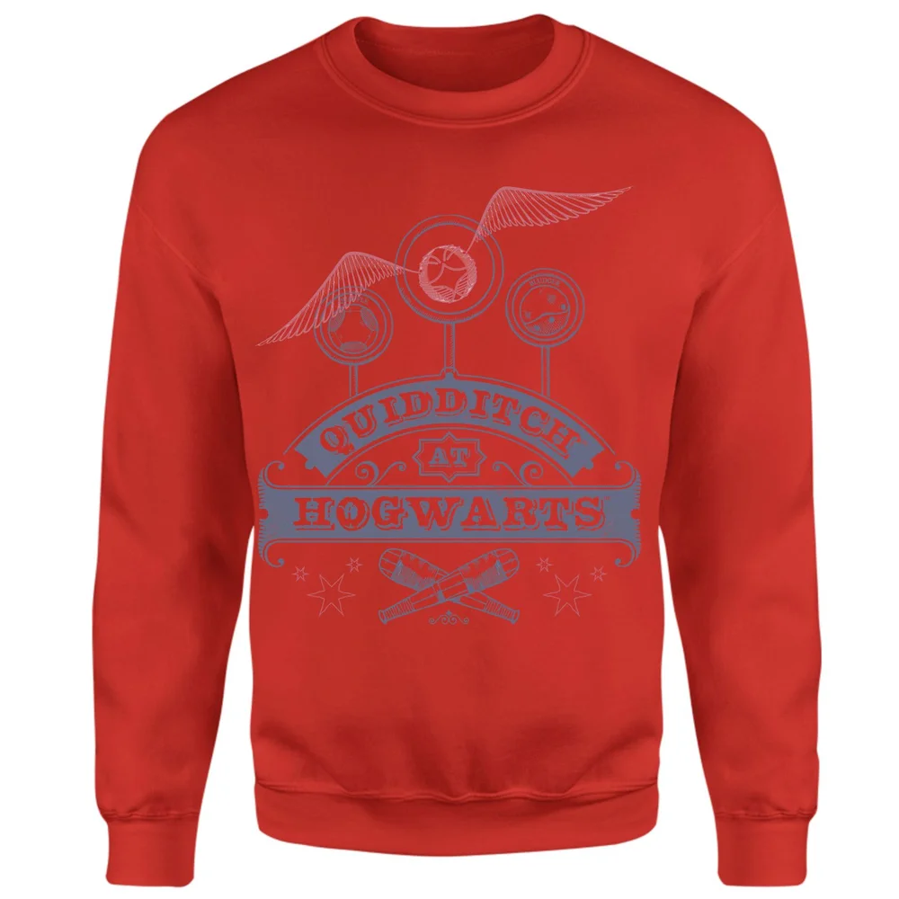 Harry Potter Quidditch At Hogwarts Sweatshirt - Red - S Bild 1