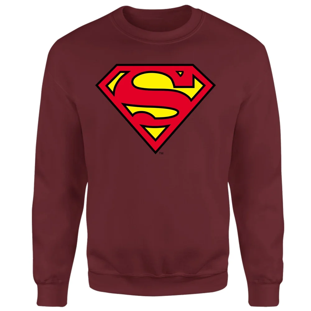 Official Superman Shield Sweatshirt - Burgundy - S Bild 1