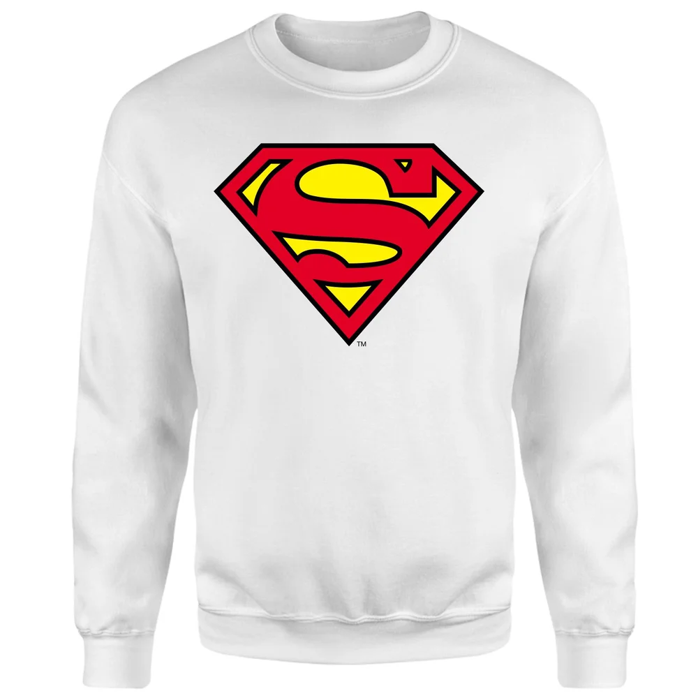 Official Superman Shield Sweatshirt - White - S Bild 1