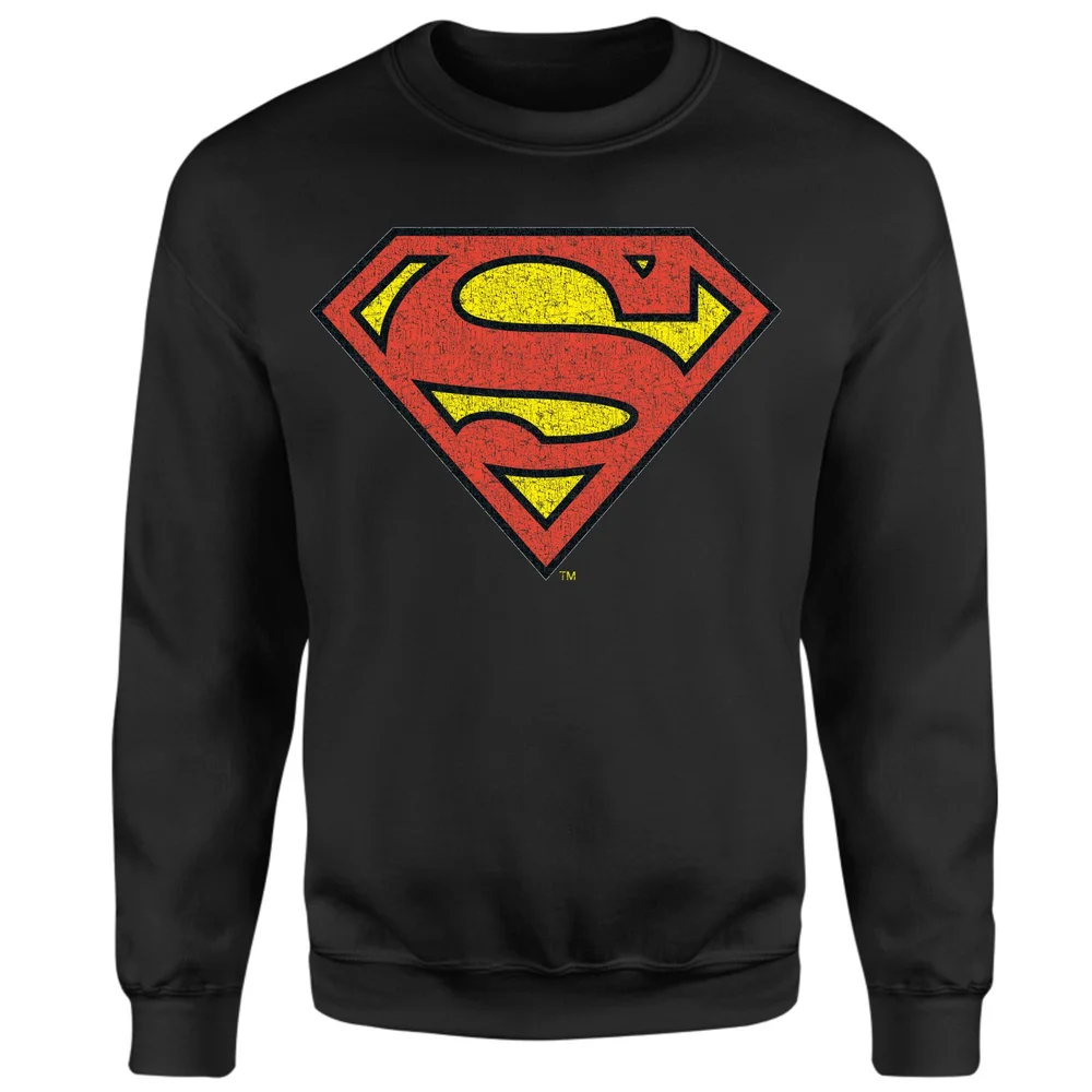 Official Superman Crackle Logo Sweatshirt - Black - S Bild 1