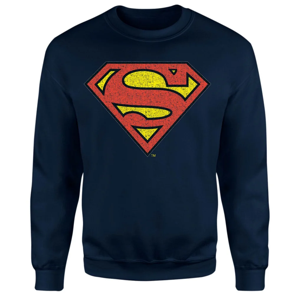 Official Superman Crackle Logo Sweatshirt - Navy - S Bild 1