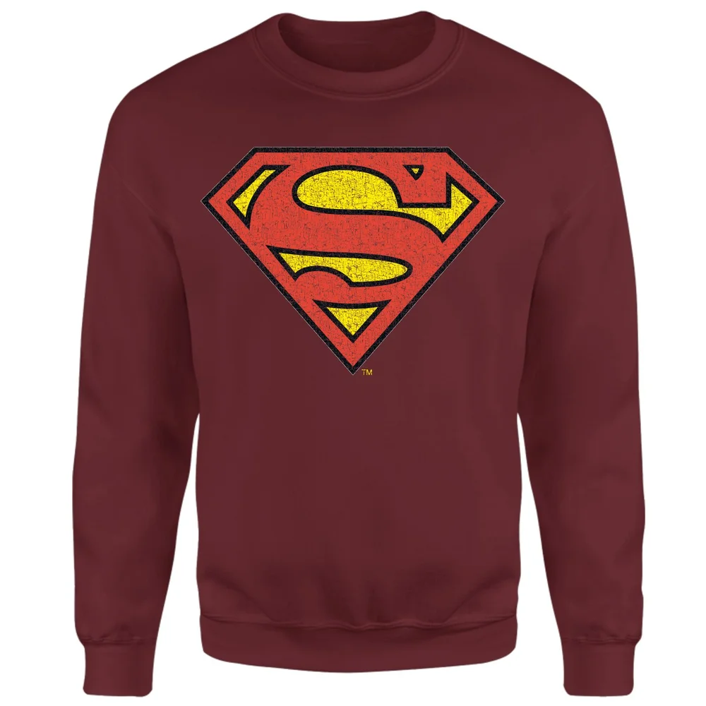 Official Superman Crackle Logo Sweatshirt - Burgundy - S Bild 1