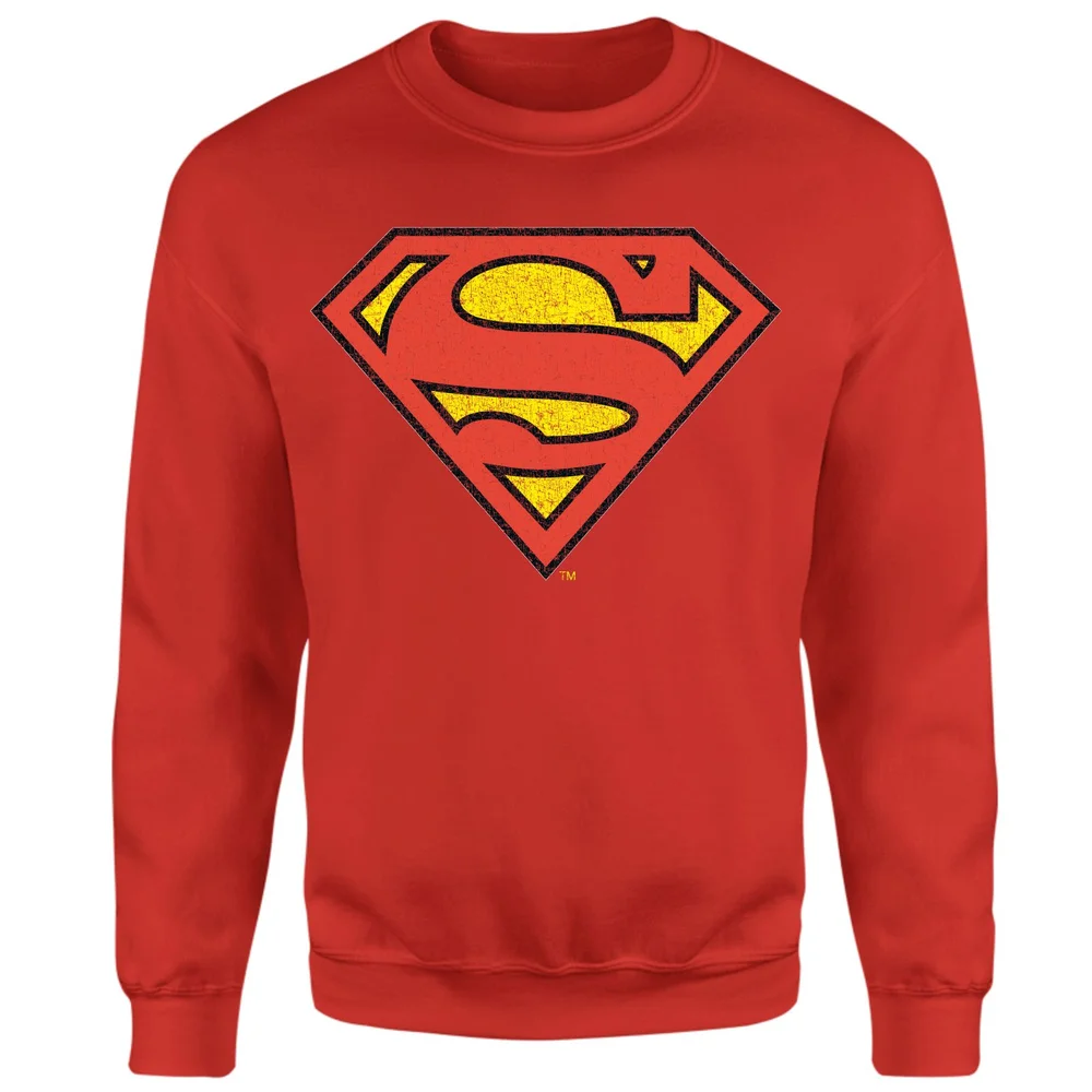 Official Superman Crackle Logo Sweatshirt - Red - S Bild 1