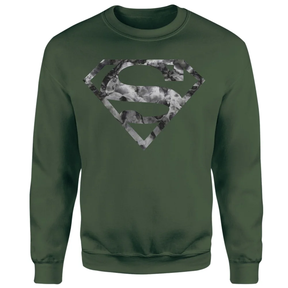 Marble Superman Logo Sweatshirt - Green - S Bild 1