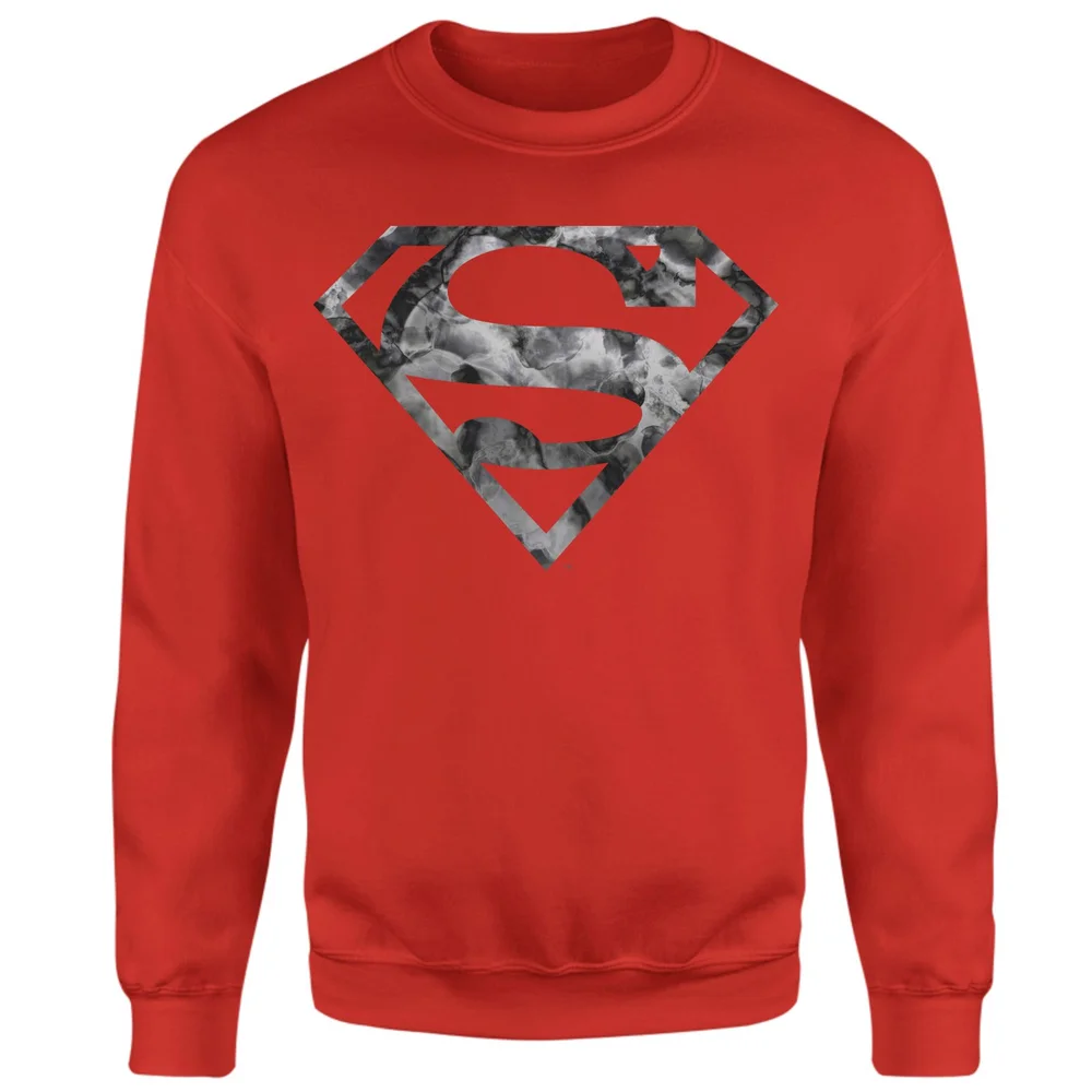 Marble Superman Logo Sweatshirt - Red - S Bild 1