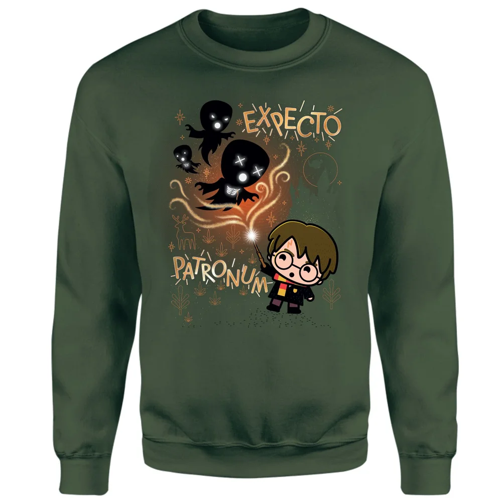 Harry Potter Kids Expecto Patronum Sweatshirt - Green - S Bild 1