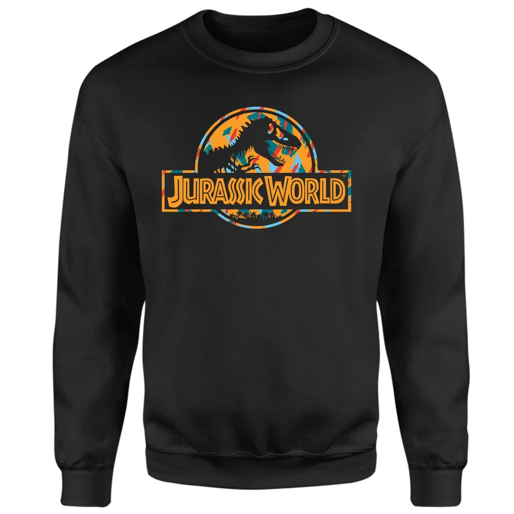 Jurassic Park Logo Tropical Sweatshirt - Black - S Bild 1