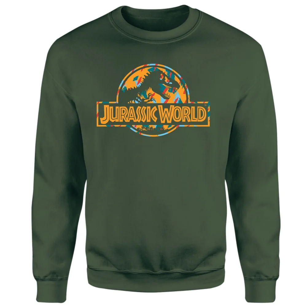 Jurassic Park Logo Tropical Sweatshirt - Green - S Bild 1