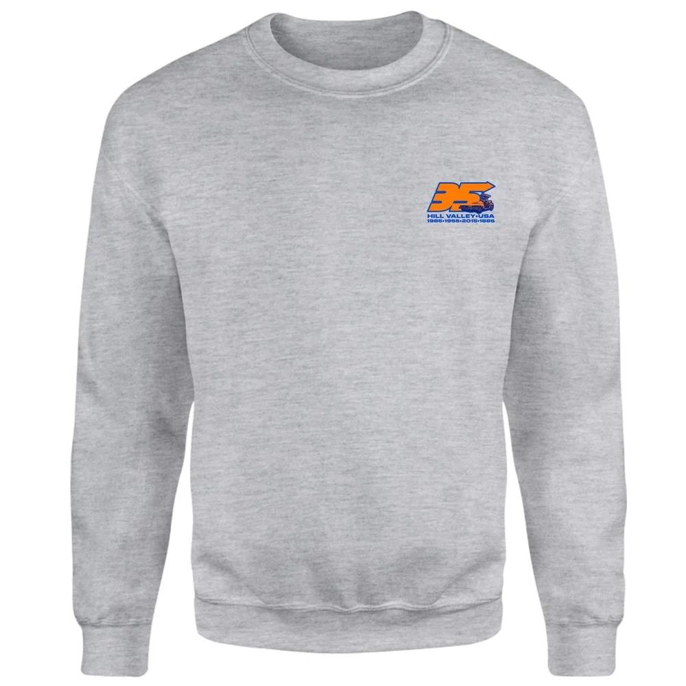 Back To The Future 35 Hill Valley Front Sweatshirt - Grey - XS Bild 1
